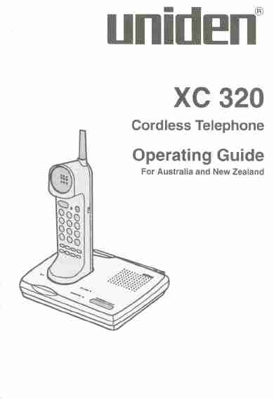 Uniden Cordless Telephone XC 320-page_pdf